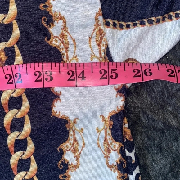 Boohoo chain link  leopard print white oversized T-shirt dress Sz 16 - Picture 5 of 7